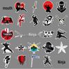 50 Ninja Cartoon Stickers - Trendy Waterproof Laptop Decor