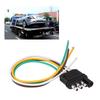 4 Pins Trailer Plug Wiring Connector Towing Light Plug Socket Kit TM8010