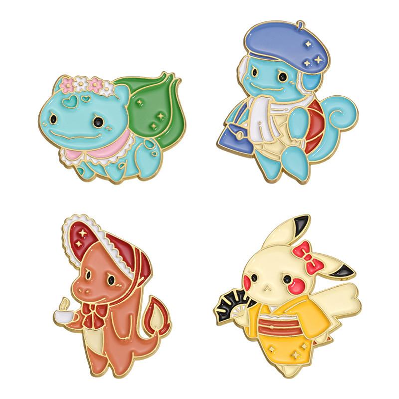 Creative Cartoon Animal Alloy Brooch Pins Unique Metal Accessories For Everyone