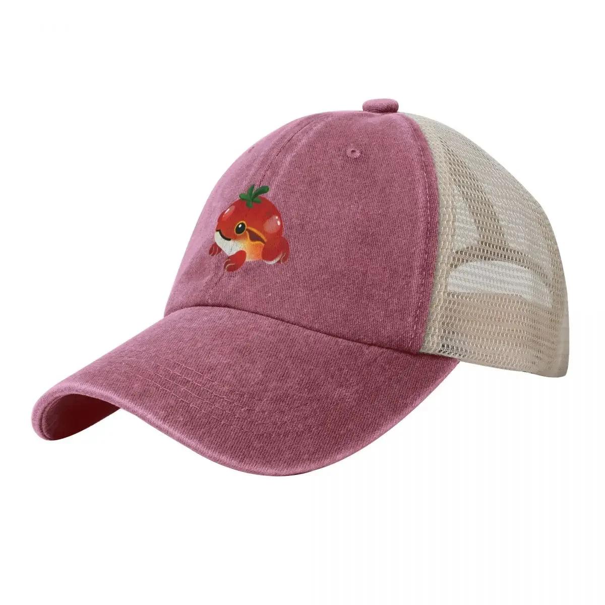 Tomato frog Cowboy Mesh Baseball Cap Luxury Unisex Hat tea Hat Fluffy Hat Thermal Visor Womens Hats Unisexs