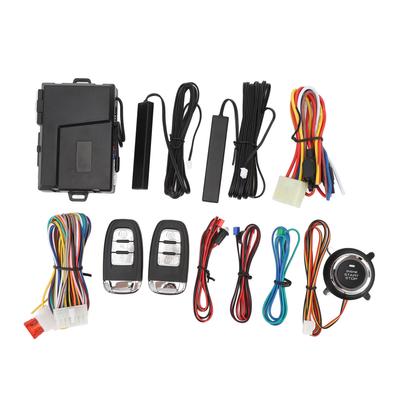 Keyless Entry Car Alarm System Enhanced Safety Push Start Button Remote Start System Kit for 12V Fuel Cars