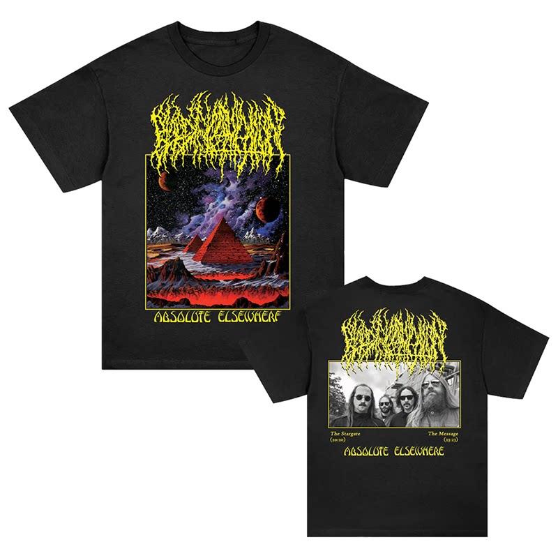 Top BLOOD INCANTATION Band s Dark Metal Style Rock American Loose-pleated Men s and Women s T-shirt M