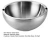 Salad Bowl 304 Stainless Steel Double Wall Insulated Serving Bowl with Non-Slip Base Hot Cold Dishes Buffet Serving Bowl