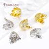Large Beads Caps Tassel Caps 18K Gold Plated Brass Flower Caps DIY Jewelry Making Earrings Accessories For Women