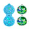 Light Shadow Keychain Pendant Silicone Mold Pumpkin Head Holographic Earrings Mold DIY Ornaments Mould for Birthday Gift