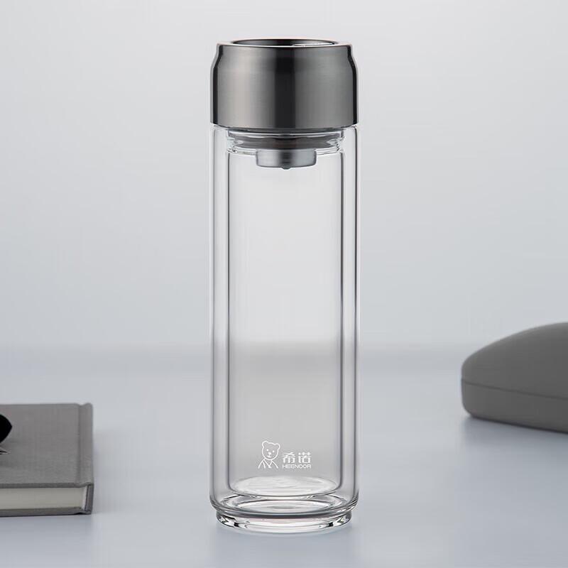 Xinuo XN-6770 Double-Layer Glass Mug with Handle and Filter