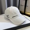 Letter Embroidery Sunscreen Cap Washed Cotton Trend Hat Versatile Embroidery Hat  Unisex