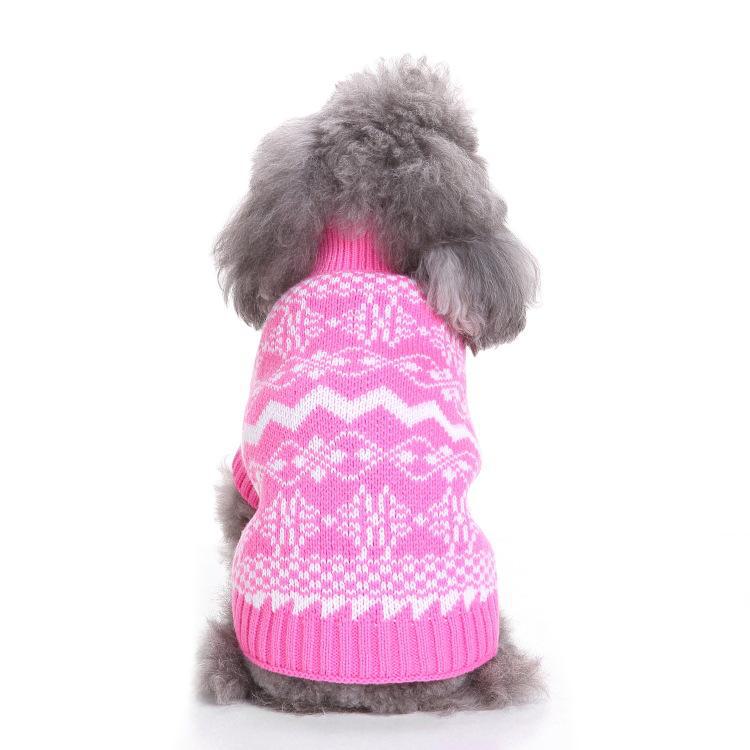 Festive Dog Sweaters: Snowflake, Christmas, Halloween, and Elk Designs
