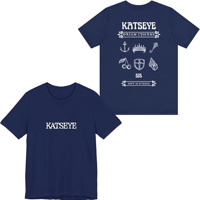Katseye Merch Dream Charms TShirt Unisex Unisex Women Short Sleeve Casual Streetshirt Fashion Tee S