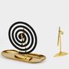 Metal Mini Sailboat Incense Holder Coil Incense Burner Mosquito Incense Tray Aromatherapy Incense Burner Home Art Decoration