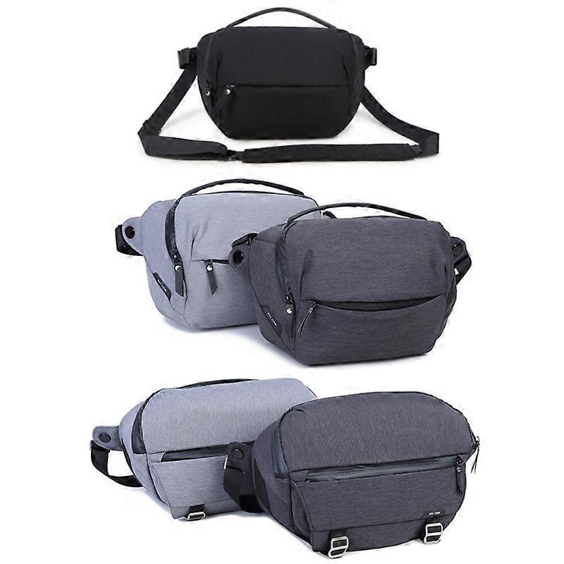 XIUJIAN Crossbody Waterproof Lightweight SLR Camera Bag, Color: 5L Dark Gray
