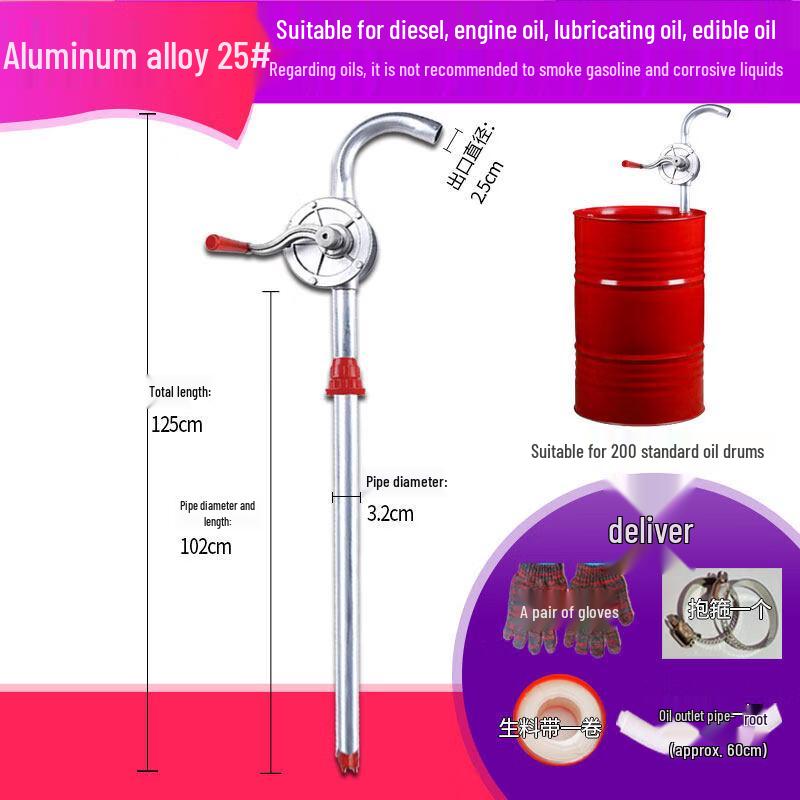 Yun Duo 25# Aluminum Alloy Hand Crank Oil Pump