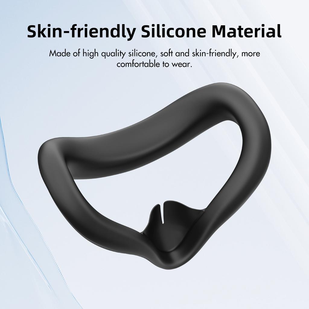 Silicone Protective Cover for Oculus Quest 3S VR Eye Mask Headset Anti-scratch Protection Case Glasses Accessories