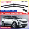 For Peugeot 5008 P87 MK2 2017- 2018     Wiper Front Wiper Blades Windshield Windscreen Window Brush 28"+16"