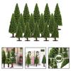 15 Pieces ,Model Trees Miniature Trees Christmas Village Trees Woodland Scenics (9 Cm + 10 Cm + 12. 5 Cm)