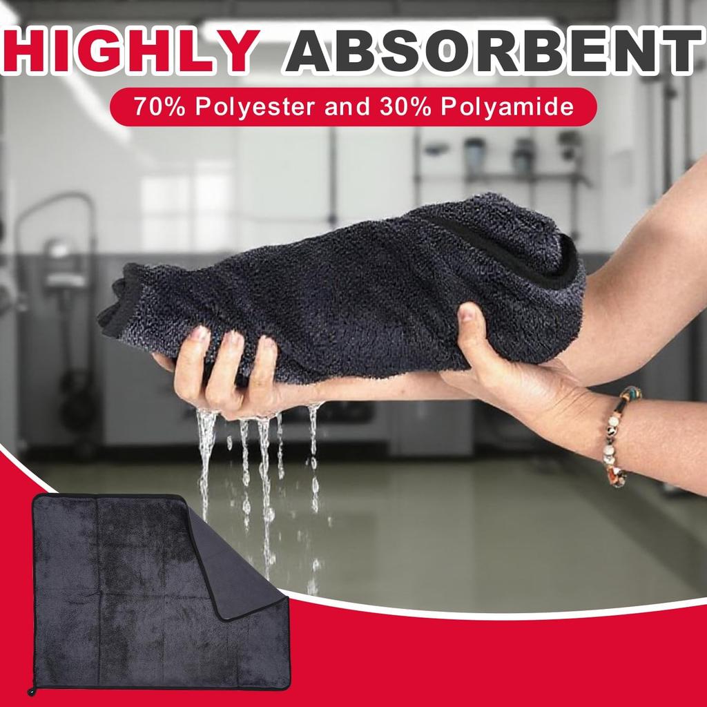 Microfiber Cleaning Cloth, 36"x 24" Extra Large Microfiber Towels, Ultra Absorbent Car Washing Towels, Reble Lint Free Streak Free Cleaning Rags for