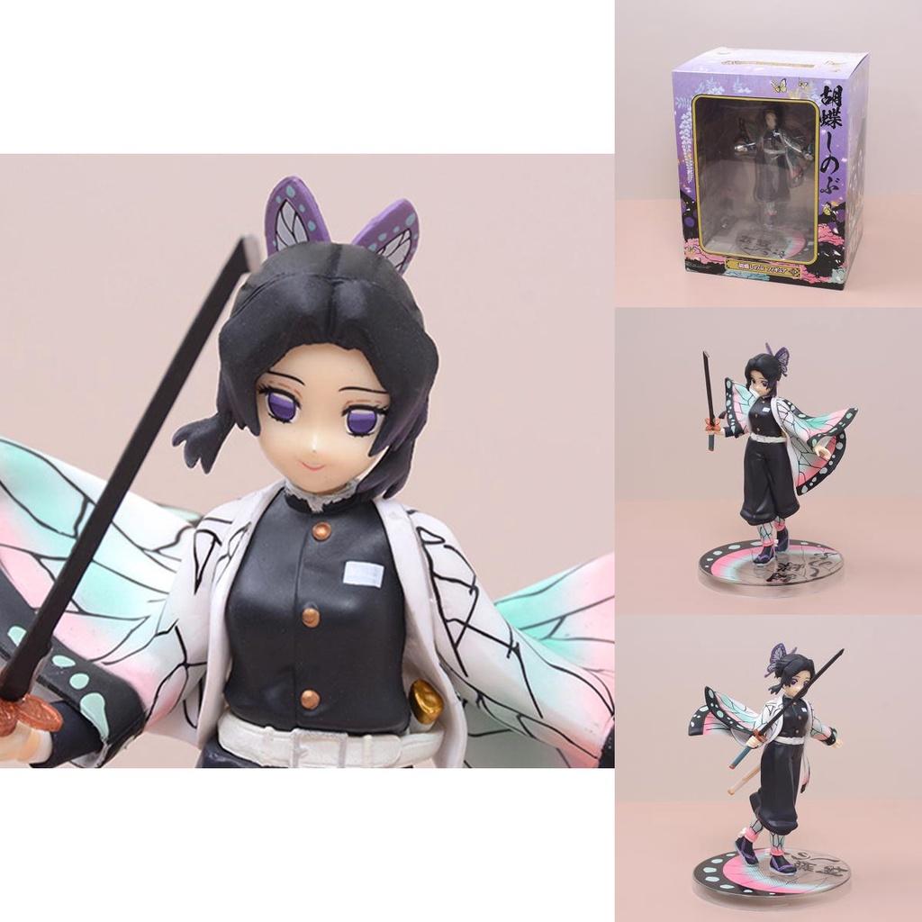 17.5cm Kochou Shinobu Demon Slayer Pvc Action Figure Collectible Cake Topper
