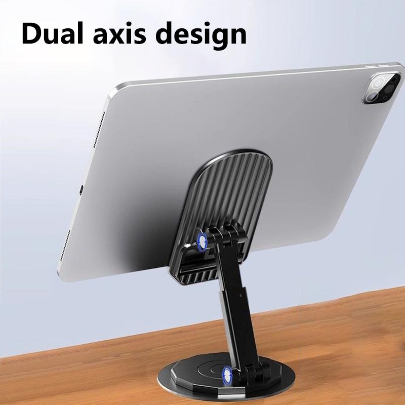 Universal Aluminum Alloy Phone Stand 360° Rotating Foldable Tablet Holder Desk Phone Portable Bracket For Iphone Ipad Xiaomi