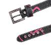 Grunge Waist Belt Jeans Belt PU Belt Casual Ceinture Punk Crystal Buckle Modern Belt Street Dance Accessories