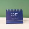2027 Simple & Fresh Desktop Planner Notebook - English Version