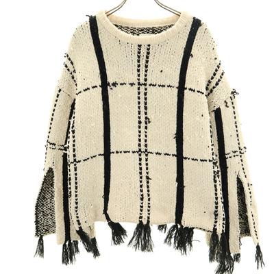 AMERI UNDRESSED 1920131030 Long Sleeve Sweater Knit SHOUJI BRAID KNIT TOP Women Used