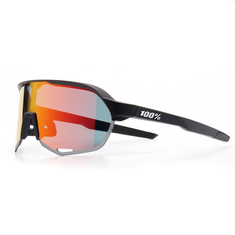 100 Radsportbrillen S3% Winddichte Sport-Sonnenbrillen für draußen Wandern Herren und Damen UV400 Schutzbrillen