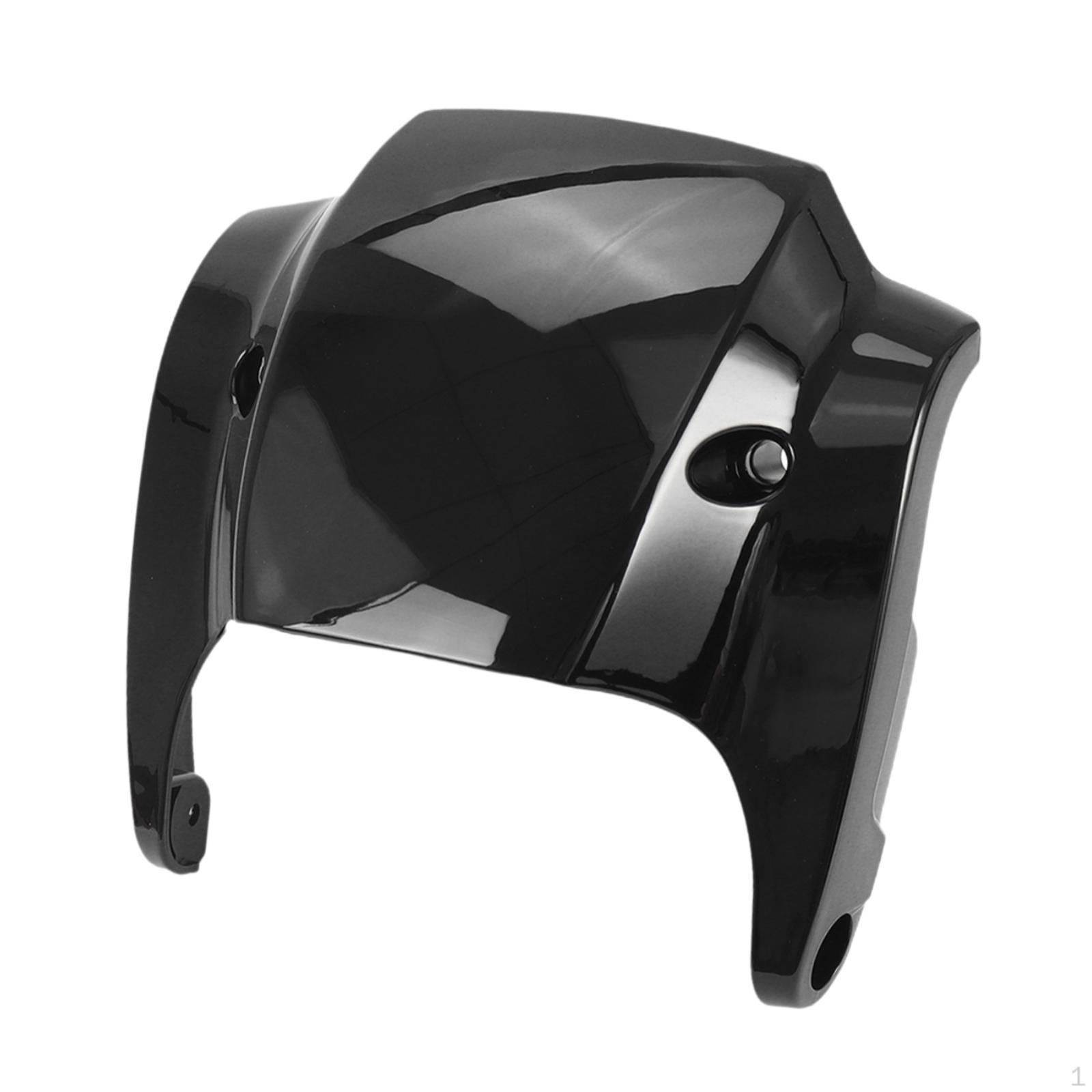 Накладка на переднюю фару для мотоциклов, Простая установка Gloss Black