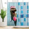 Dinosaur Shower Curtain Bath Waterproof Curtains For Living Room Luxury Set Screen Bathroom Accessories Sets