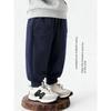 Right European Style Boys' New Year Fleece-Lined Thickened Pants 2025 Winter New Children's Clothing Baby Winter Sweatpants