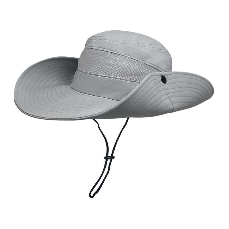 Outdoor Sun Hat Men Women Large Brim Fisherman Cap With Uv Protection For Beach Fishing