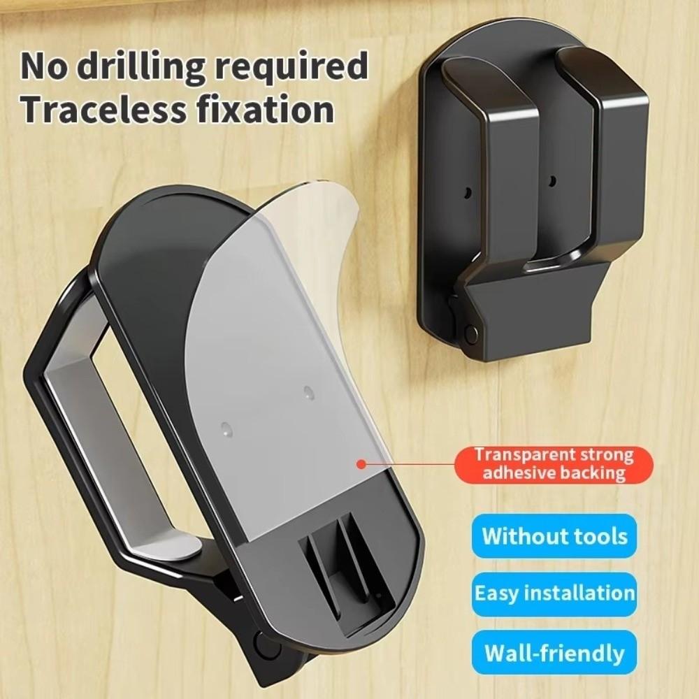 No Drill Universal Headphone Stand Foldable Gaming Earphone Storage Rack Home Office