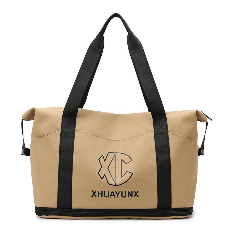 New large-capacity wet and dry separation sports fitness bag business trip short trip bag casual swimming yoga bag