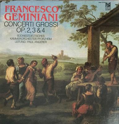 LP Record FRANCESCO GEMINIANI - SÜDWESTDEUTSC - Concerti Grossi Op. 2, 3 & 4 FSM93004 FSM Vox 1981 Germany Classical Used