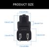 US Standard Outlets 1-15P to IEC320 C5 Connection Power Plug Adapter PVC Component for Electronics