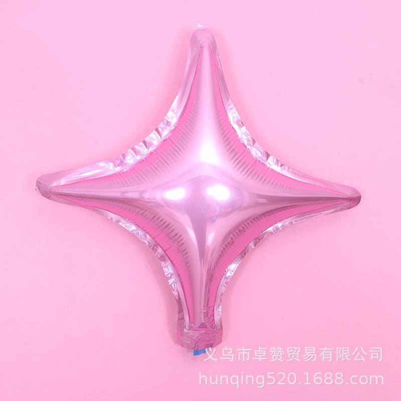 10" Plain Star Four-Corner Aluminum Foil Balloon - Party Decoration