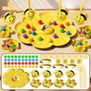 Bee Magnetic Toys for Kids Honey Collection Education Parent-child Interactive Multiplayer Fishing Magnetic Board Game Toys