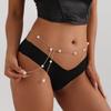 HY Punk Summer Jewelry Trendy Sexy Waist Body Chain Dainty Gold Color Beads Snake Chain Pearl Charm Waist Chain Women Jewelry