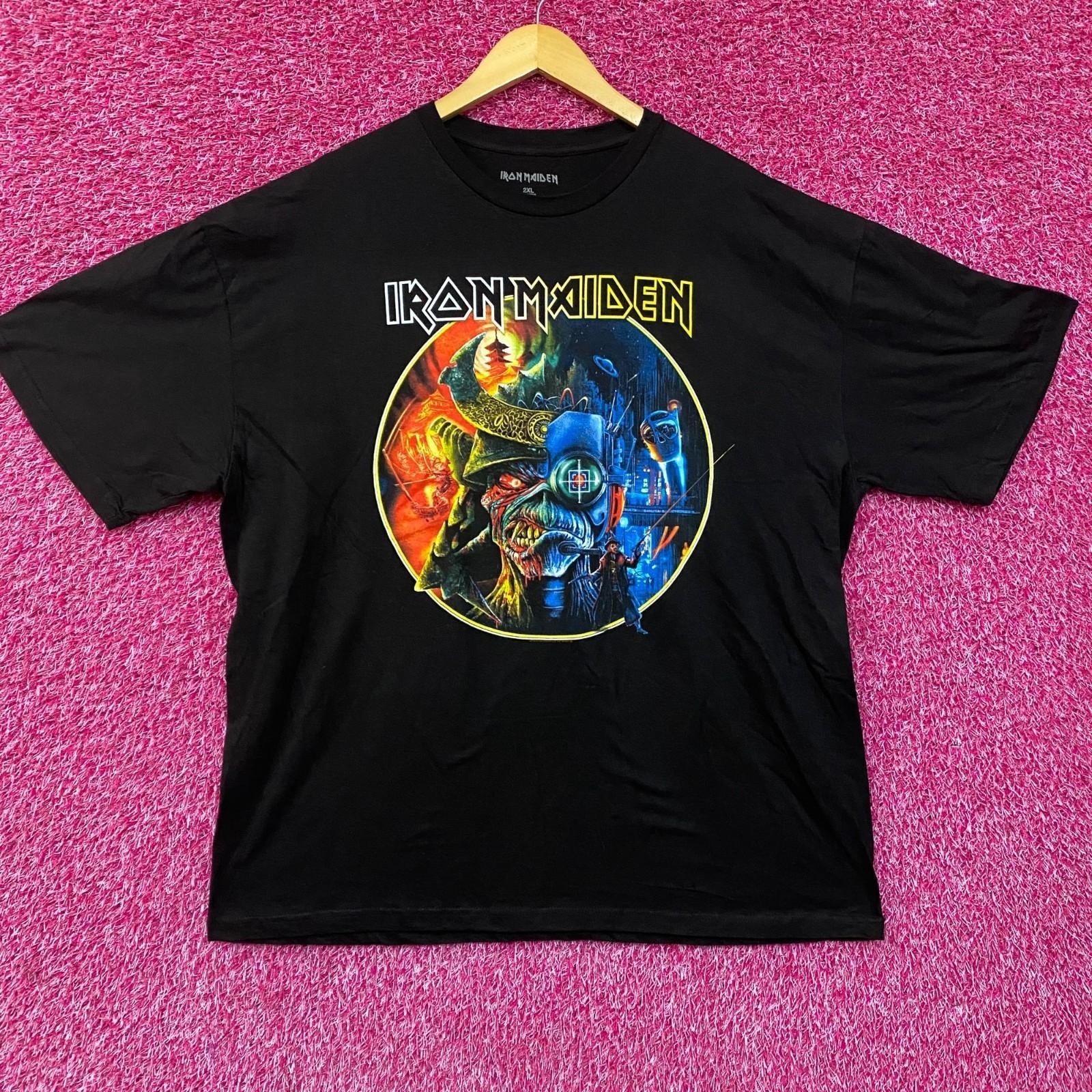 Футболка Iron Maiden The Future Past Tour  23 с круглым принтом 2XL