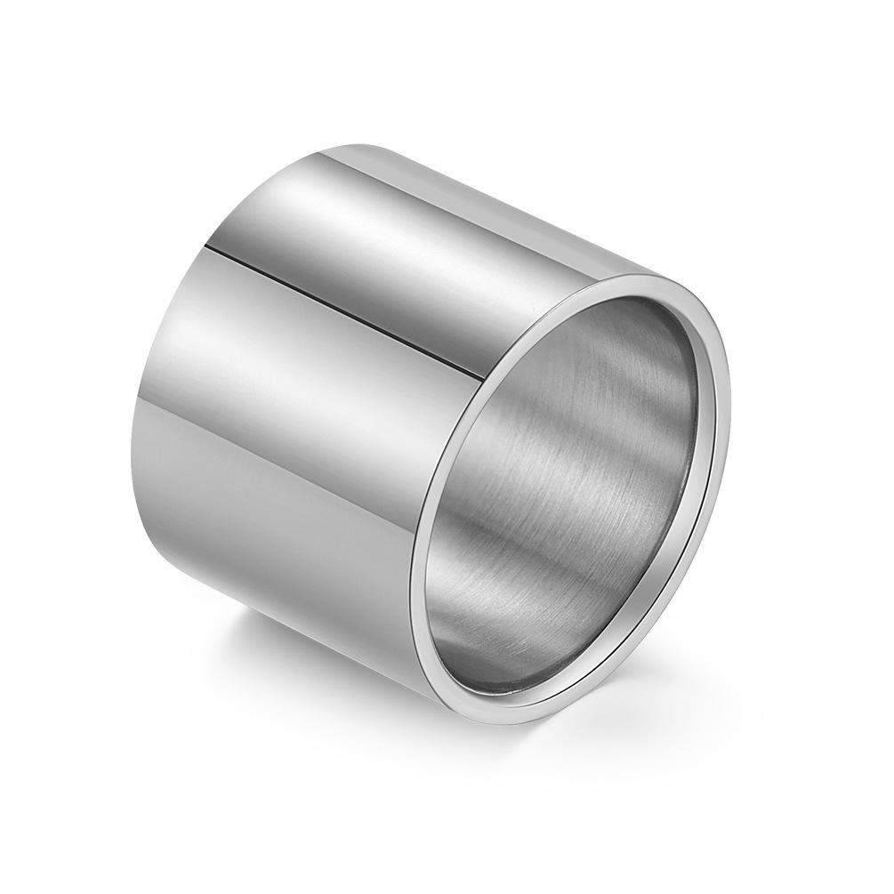 

Европейский и американский титановый стальной гладкий длинный трубчатый переключатель для пальца модное и простое трендовое украшение для рук 14#