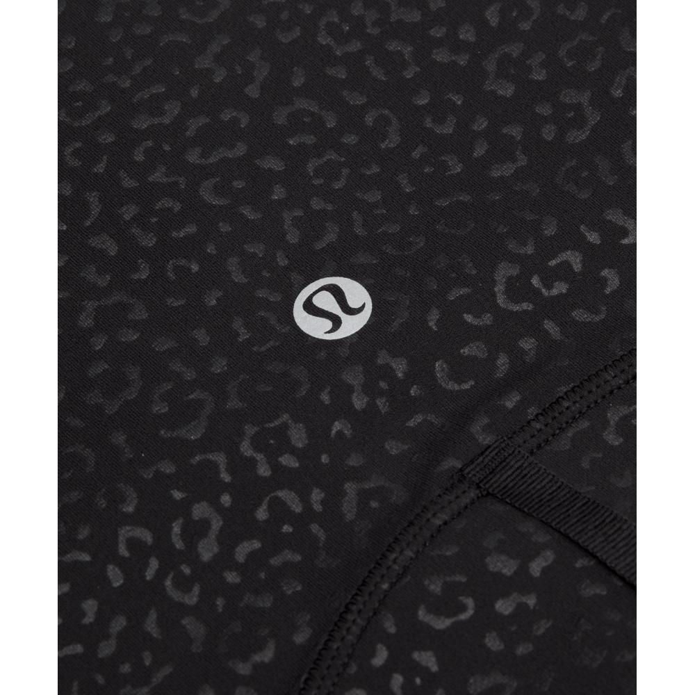 Lululemon Define Kurzjacke Nulu Leopard Daisy Emboss Schwarz