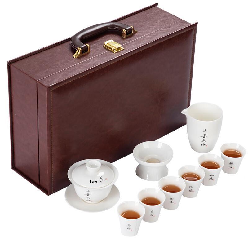 Mutton Fat Jade Porcelain Kung Fu Tea Set