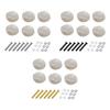 6Pcs Guitar Tuning Pegs Button Machine Head Tuner Knobs Durable with Ferrule and