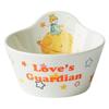 Nordic Style Cartoon Cute Little Prince Rice Bowl Set 4.75 Inches Household Ceramic Tableware Yogurt Salad Bowl Spoon