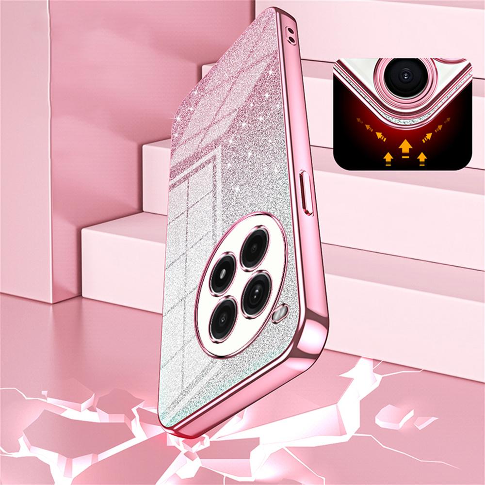 For OnePlus Ace 3 Pro 5G Case Electroplating Gradient Glitter TPU Phone Cover