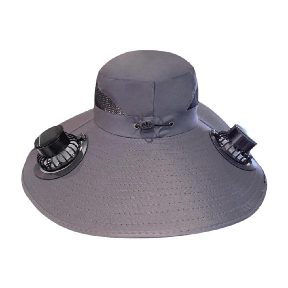 

Lightweight Solar Fan Hat Wide Brim Fisherman Hat New Rechargeable Sun Hat Summer