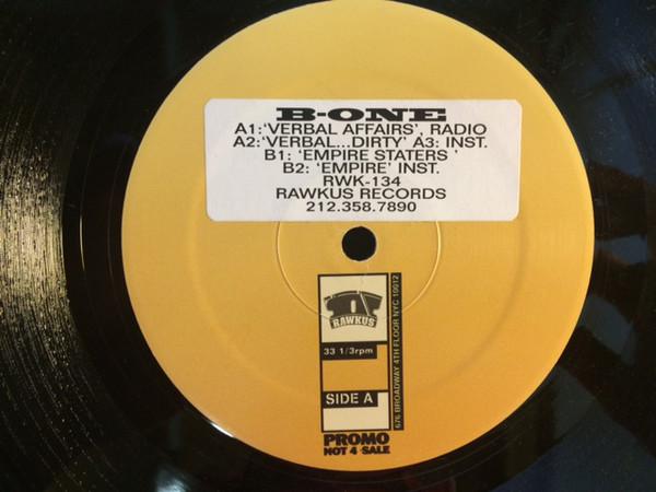 

12inch Record B1 Verbal Affairs Empire Staters RWK134PROMO Rawkus 1997 US Rap HipHopRB Used