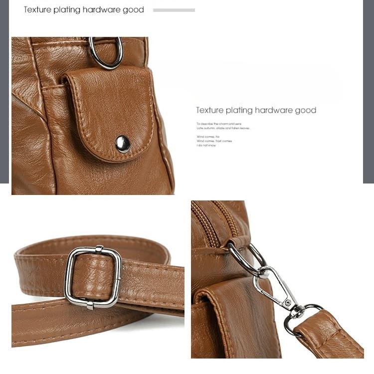 Soft Leather Large-capacity Shoulder Bag Casual Tote Bag