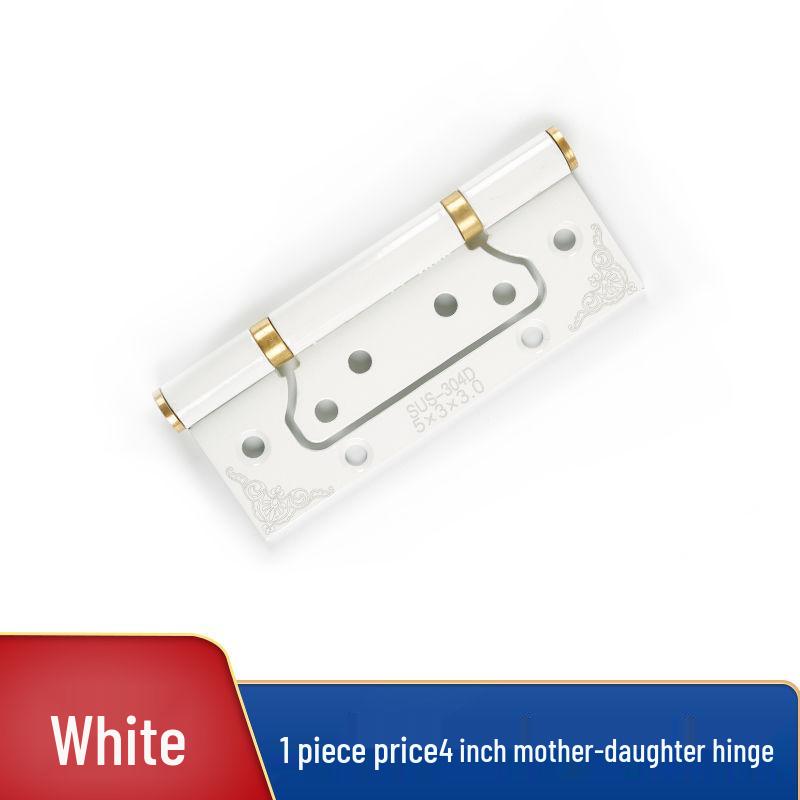 4/5 Zoll Einsteckloses leises Klappscharnier, Verdickter 304 Edelstahl für Holztüren