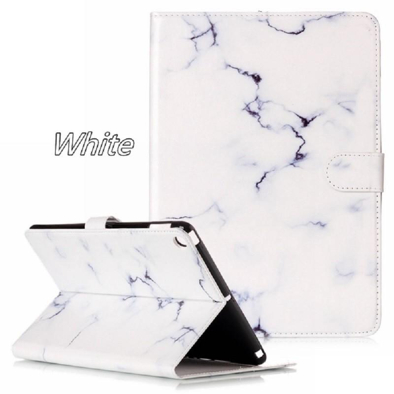 

Elegant Marble Pattern Folio Flip Cover For Ipad With Premium Pu Material White,For iPad Mini 1/2/3/4