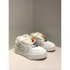 Niche Design Couple Shoes Leather Thick Sole Heightening Casual Bread Shoes Women's Little White Shoes Board Shoes